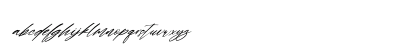 Wonderfull Italic Regular Lowercase Preview