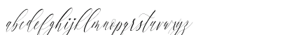 Charlotte Calligraphy Slant Regular Lowercase Preview