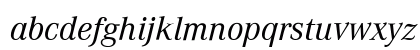 Corporate A BQ Italic Lowercase Preview