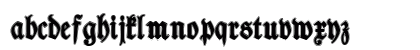 TypographerFraktur Contour Regular Lowercase Preview