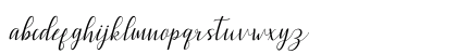 anggiana Regular Lowercase Preview