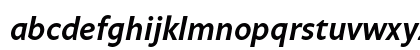 Legato LF Semi Bold Italic Lowercase Preview