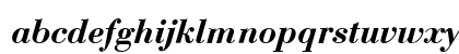 Bauer Bodoni T Italic Lowercase Preview