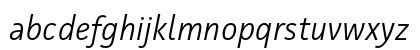 Facit Light Italic Lowercase Preview