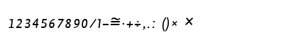 Profile Light Italic Lowercase Preview