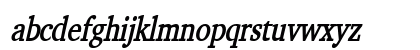 ChallengeCondensed BoldItalic Lowercase Preview