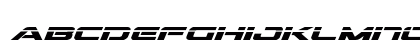 Outrider Laser Bold Italic Lowercase Preview