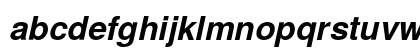 TeX Gyre Heros Bold Italic Lowercase Preview