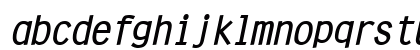 Clean BoldItalic Lowercase Preview