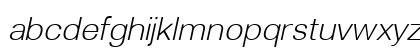 Lunchtype23 Light Italic Lowercase Preview