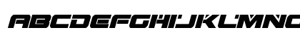 Predataur Condensed Italic Condensed Italic Lowercase Preview