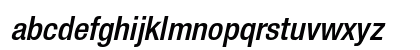 Helvetica Neue LT Pro 67 Medium Condensed Oblique Preview