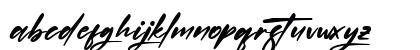 Quillajas Script Italic Lowercase Preview