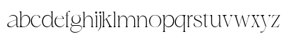 Delicate Caligraphy Regular Lowercase Preview