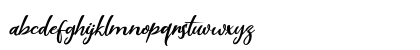 Scarlet Pen Regular Lowercase Preview
