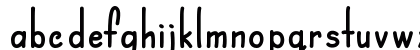Chocolatte Regular Lowercase Preview