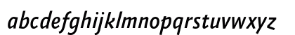 AbsaraSans-MediumItalic Regular Lowercase Preview