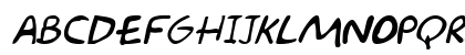 ImprestCaps Oblique Lowercase Preview