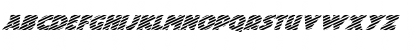 FZ JAZZY 24 STRIPED ITALIC Normal Font