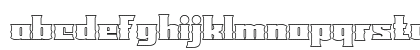 LAROF Outline Regular Lowercase Preview