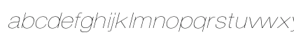 HelveticaExtObl-Thin Regular Lowercase Preview