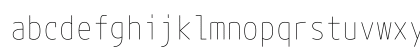 M+ 1mn thin Lowercase Preview