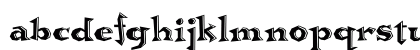 Brainhead Regular Lowercase Preview