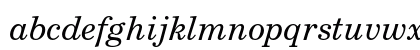 New Century Schoolbook CE Italic Lowercase Preview