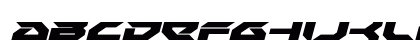 Royal Samurai Expanded Italic Expanded Italic Lowercase Preview