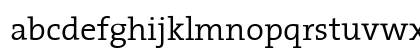 TheSerif Light Lowercase Preview