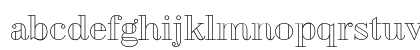 Geotica Three Open Lowercase Preview