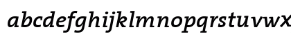 TheSerif SemiBold Italic Lowercase Preview