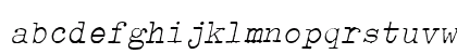 Typewriter ExtraLight Lowercase Preview