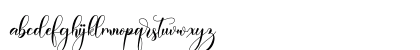 Avarelove Regular Lowercase Preview
