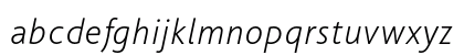 BlissPro Italic Lowercase Preview
