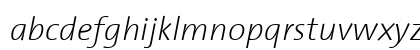 TheSans ExtraLight Italic Lowercase Preview