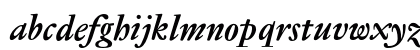 Jannon Text Bold Italic Lowercase Preview
