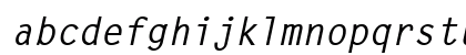 Lechter BoldItalic Lowercase Preview