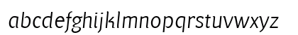 PF Muse Light Italic Lowercase Preview