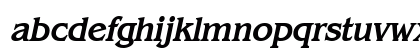 Bangle BoldItalic Lowercase Preview