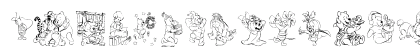 001 Pooh Holiday Dings Regular Lowercase Preview