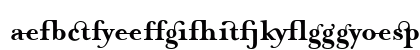 MrsEavesJustLig Bold Lowercase Preview