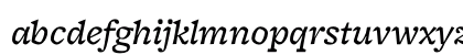 Freight Micro Medium Italic Lowercase Preview
