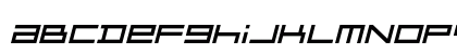 F-Zero GX Menu Font Obl Italic Lowercase Preview