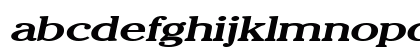 ChelseyExtended BoldItalic Lowercase Preview