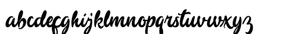 Tristan Script Regular Lowercase Preview