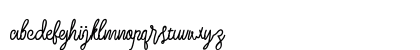 Larquette Typeface Regular Lowercase Preview