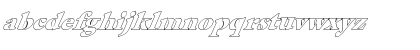 FZ ROMAN 26 HOLLOW ITALIC Normal Font