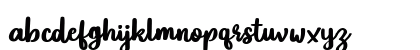 Sticknote Regular Lowercase Preview
