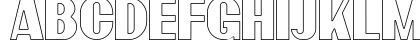 Bardon Outline Demo Outline Lowercase Preview